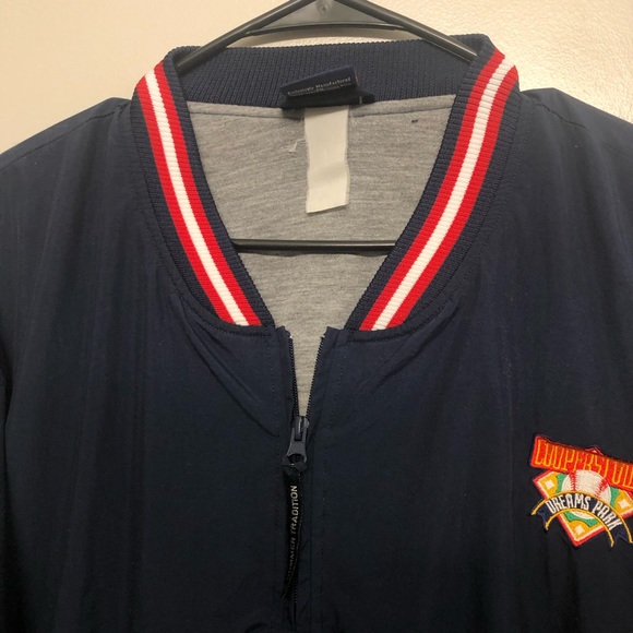 Cooperstown dream park windbreaker blue red large blue jacket blue windbreaker - Picture 5 of 8
